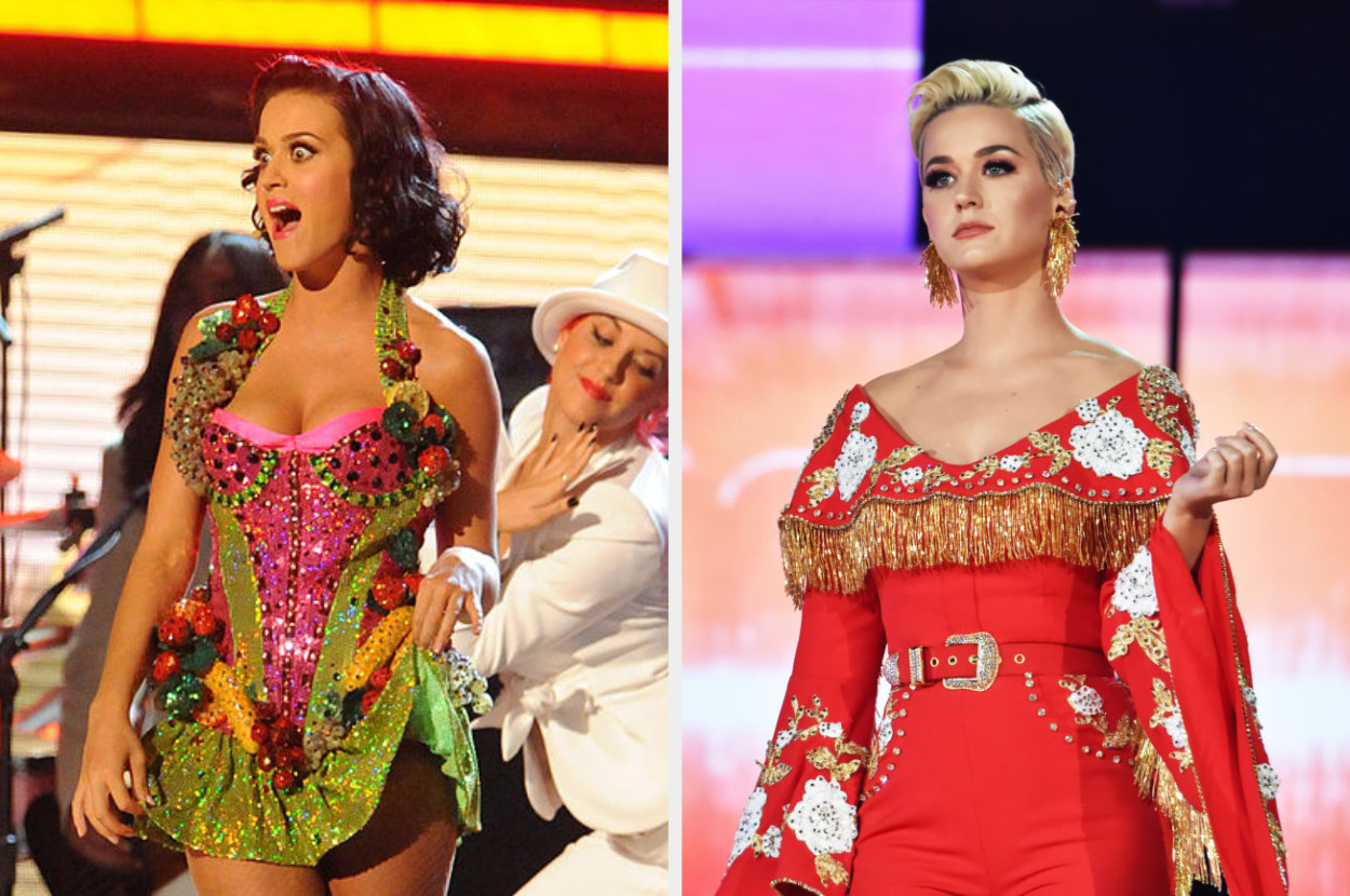 the two Katy Perrys side by side