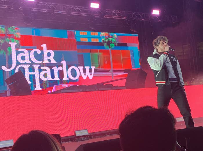 Jack Harlow performing on stage