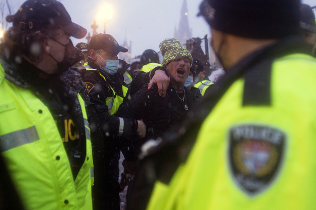 The Police Crackdown On The Ottawa Protesters Has
Begun