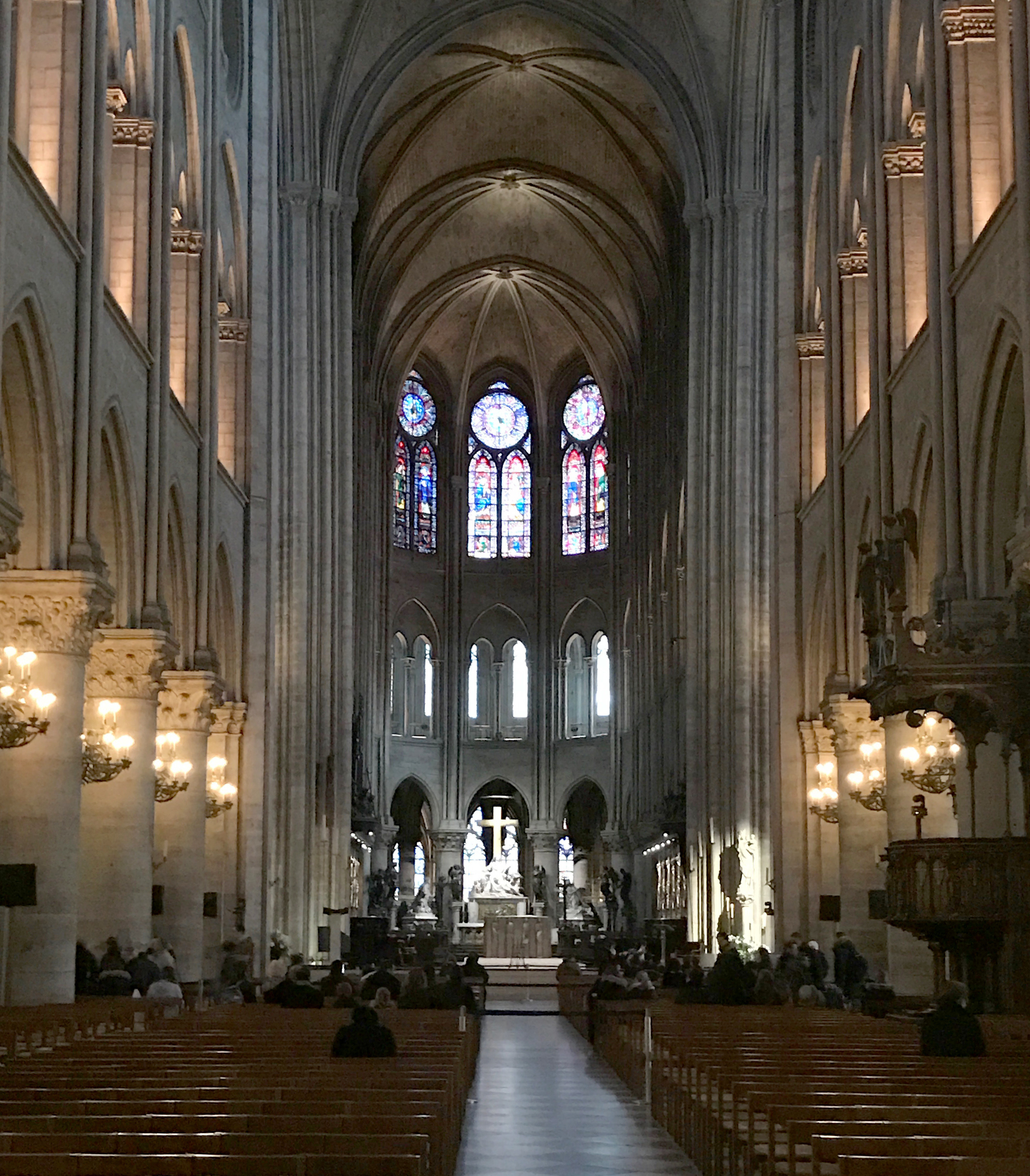 The interior of Notre Dame, taken before the fire