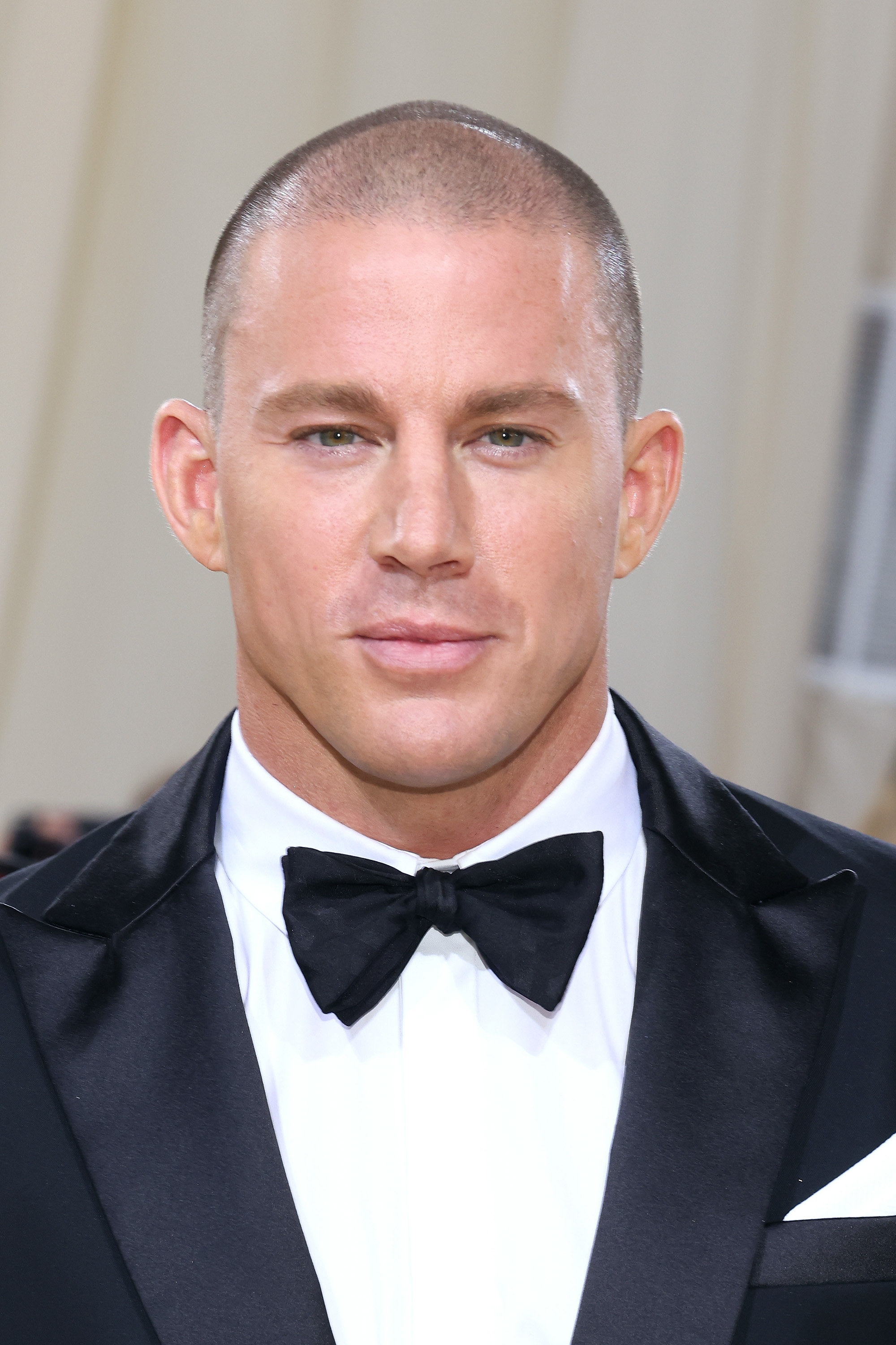 Channing in a suit at a red carpet event