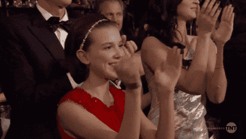 Gif of Millie clapping