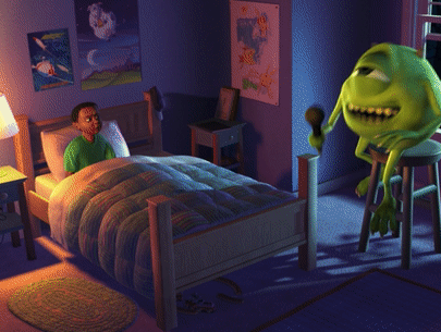 monster under the bed gif