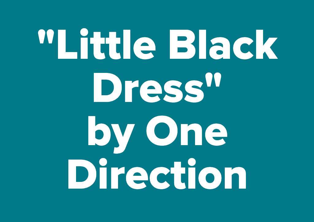 one direction little black dress lyrics