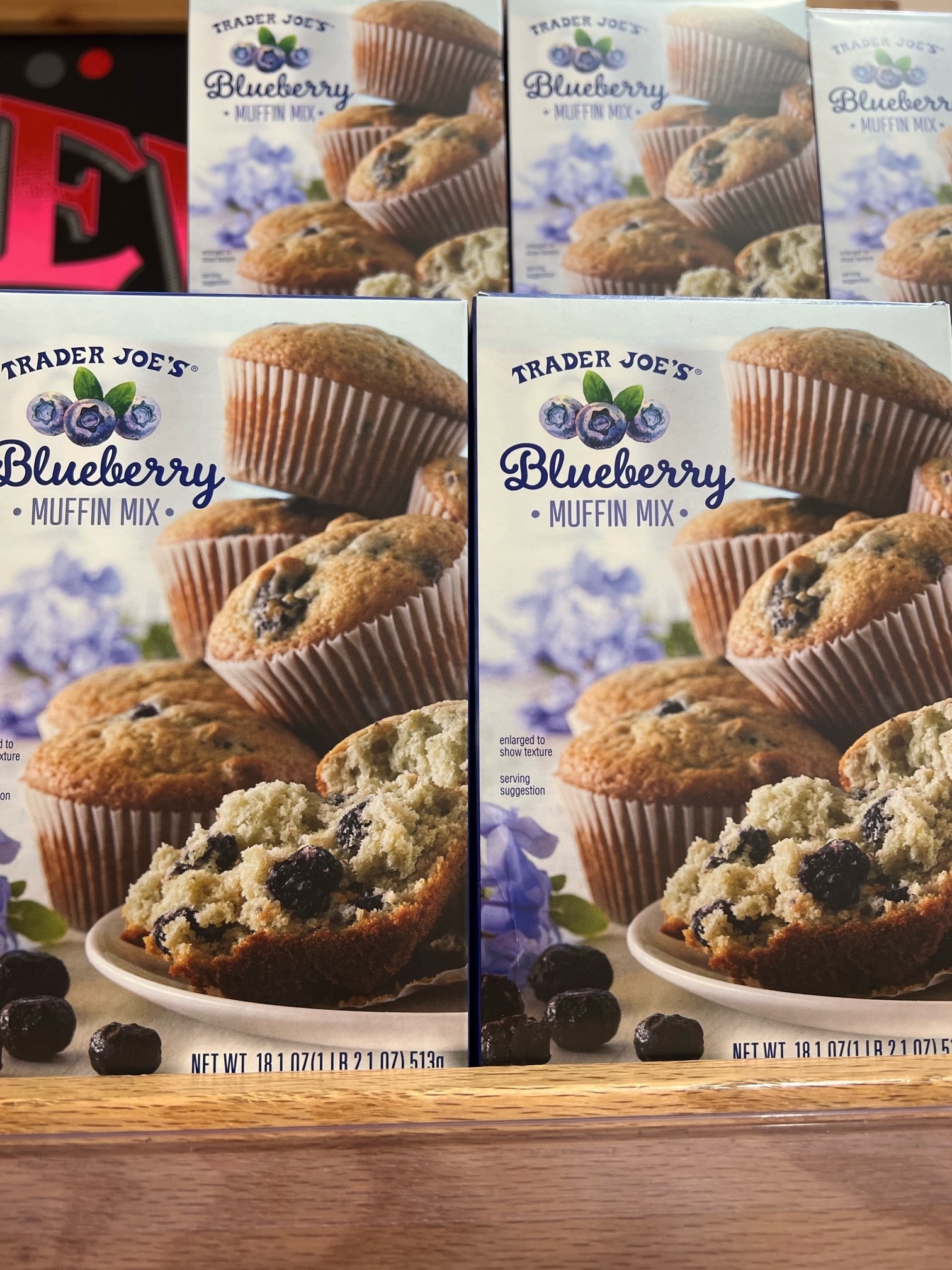 Boxes of Blueberry Muffin Mix