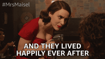 Miriam from &quot;The Marvelous Mr. Maisel&quot; says, &quot;And they lived happily ever after&quot;