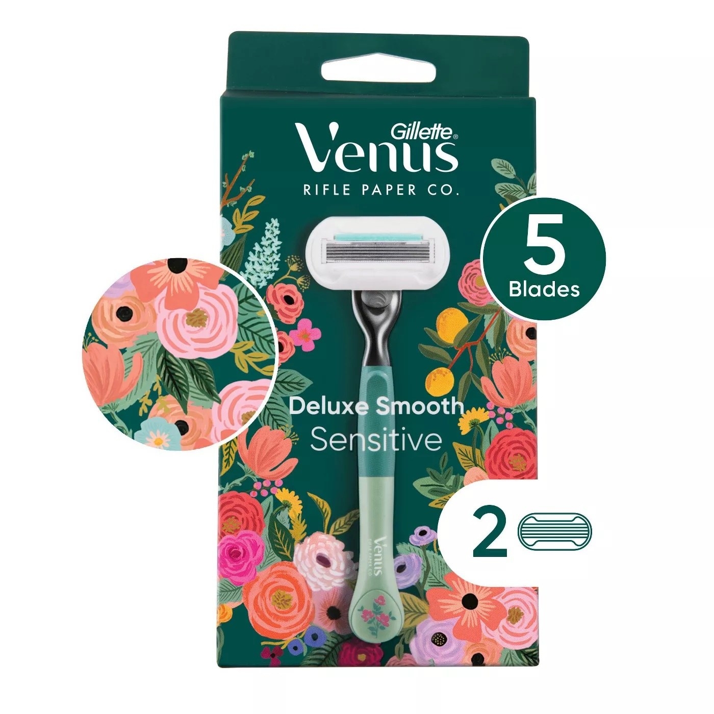 The Venus razor in its packaging