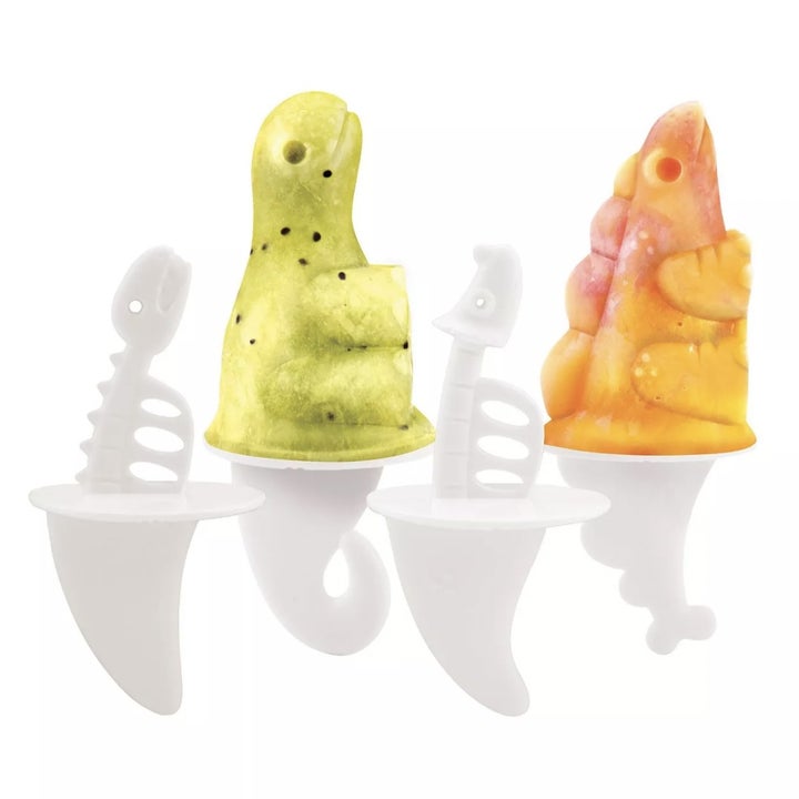 Finished dino popsicles