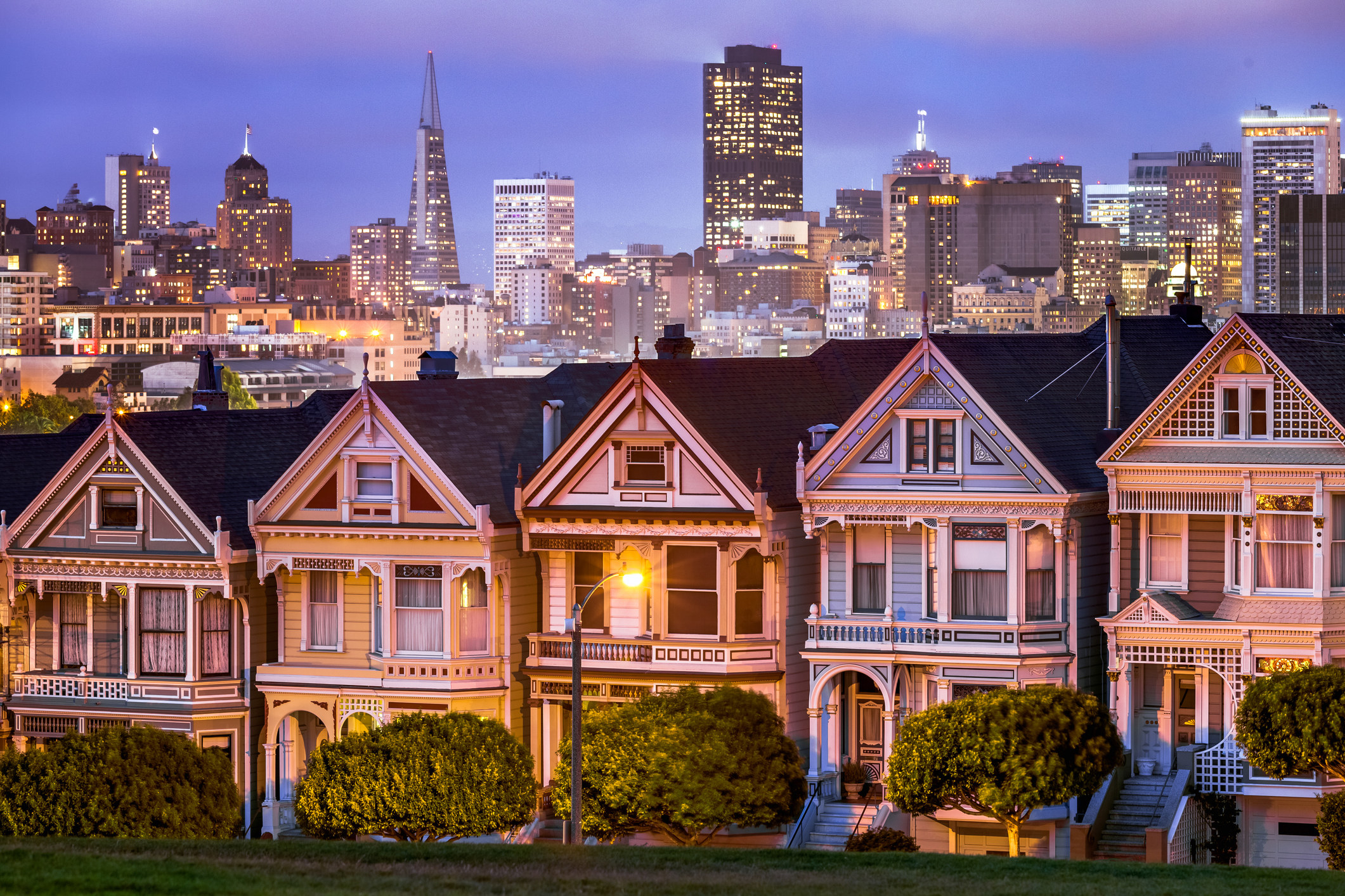 A row of houses in San Francisco.
