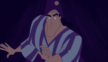 Kronk making a digusted