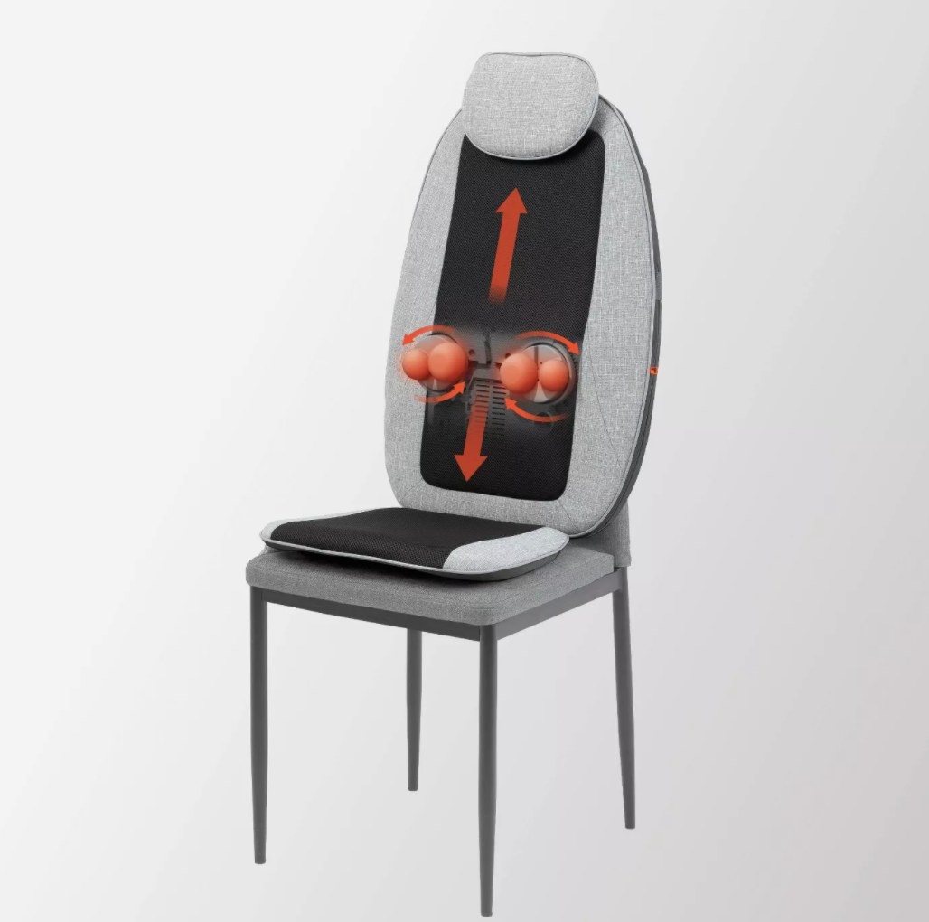 the Sharper Image massage chair topper