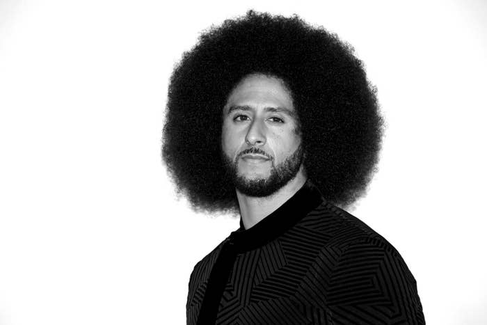 Colin Kaepernick attending the premiere of his Netflix series Colin in Black and White