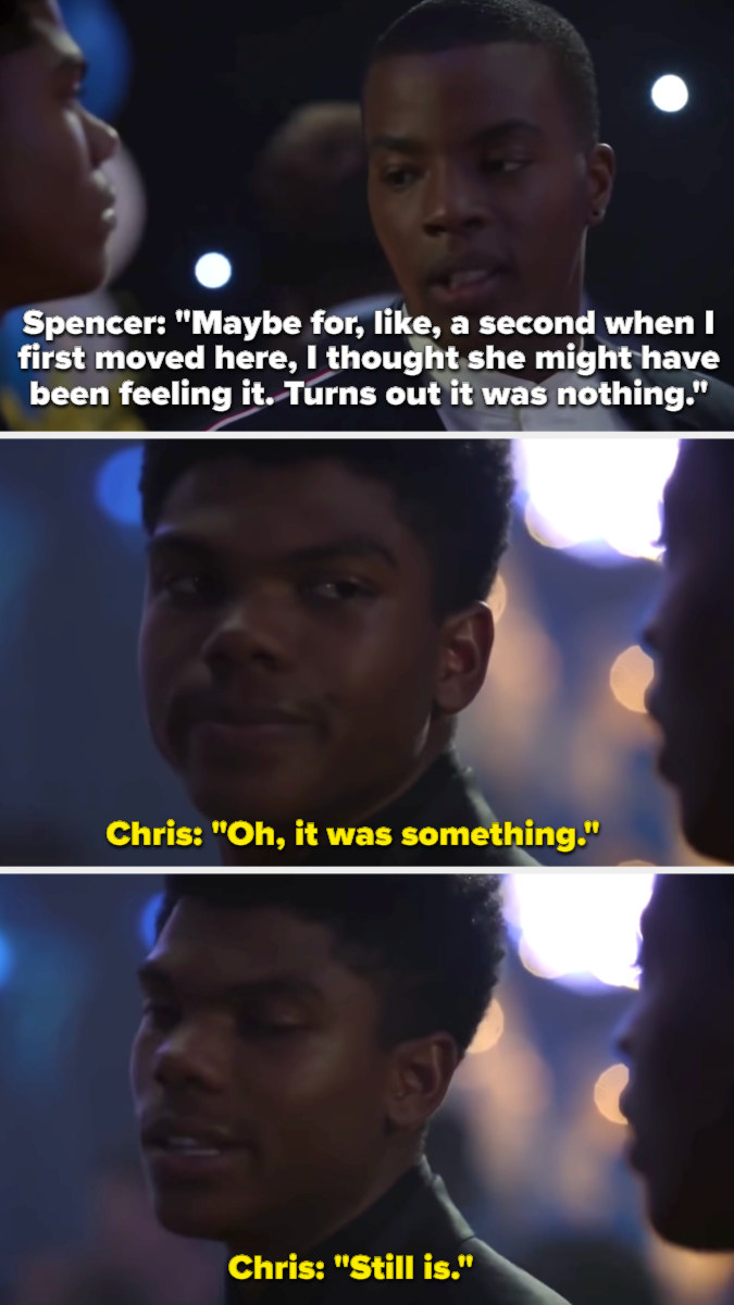 Chris says there was something between Spencer and Olivia and that there still is