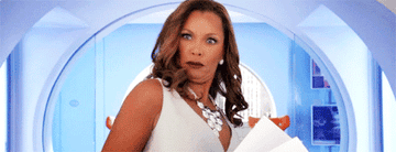 Vanessa Williams making a disturbed face as Wilhelmina Slater from &#x27;Ugly Betty&#x27;
