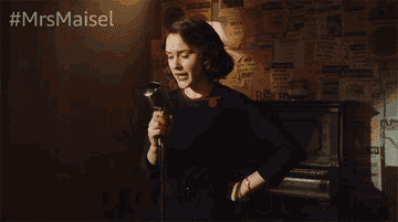 Midge Maisel from &quot;The Marvelous Mrs. Maisel&quot; saying, &quot;Thank you and goodnight.&quot;