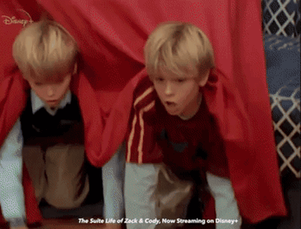 Zack and Cody explore the Tipton in the &quot;Suite Life&quot; theme song