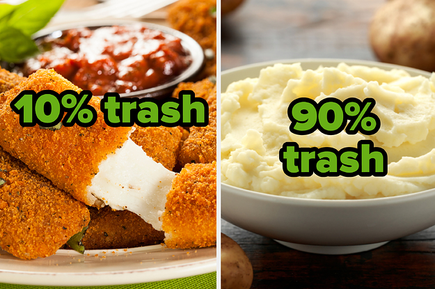 What % Trash Is Your Personality Based On The Food You Eat?