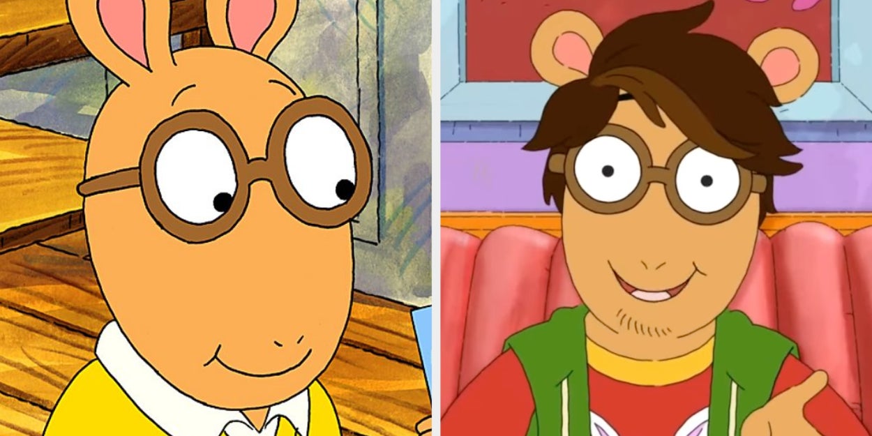 Here Are The Main Characters Of “Arthur” Side By Side As
Kids And As Adults