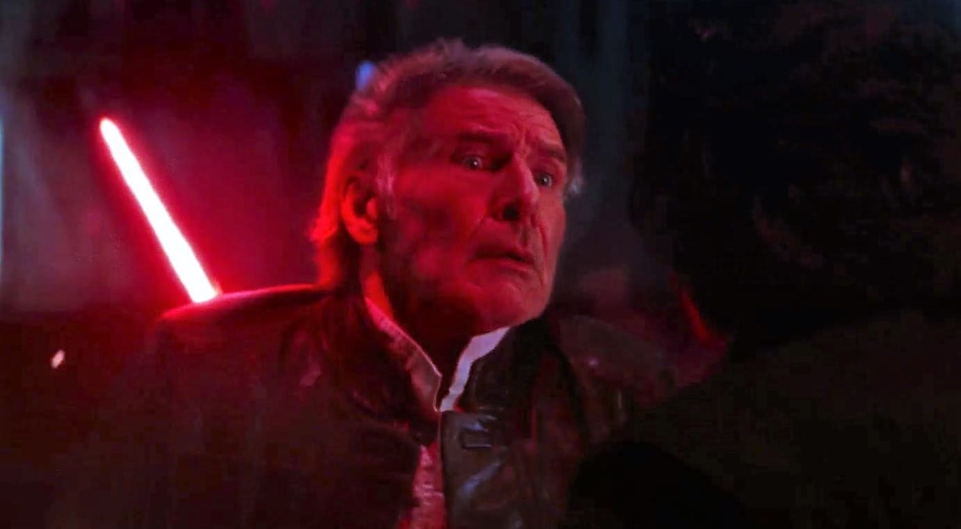 photo of Han Solo&#x27;s death