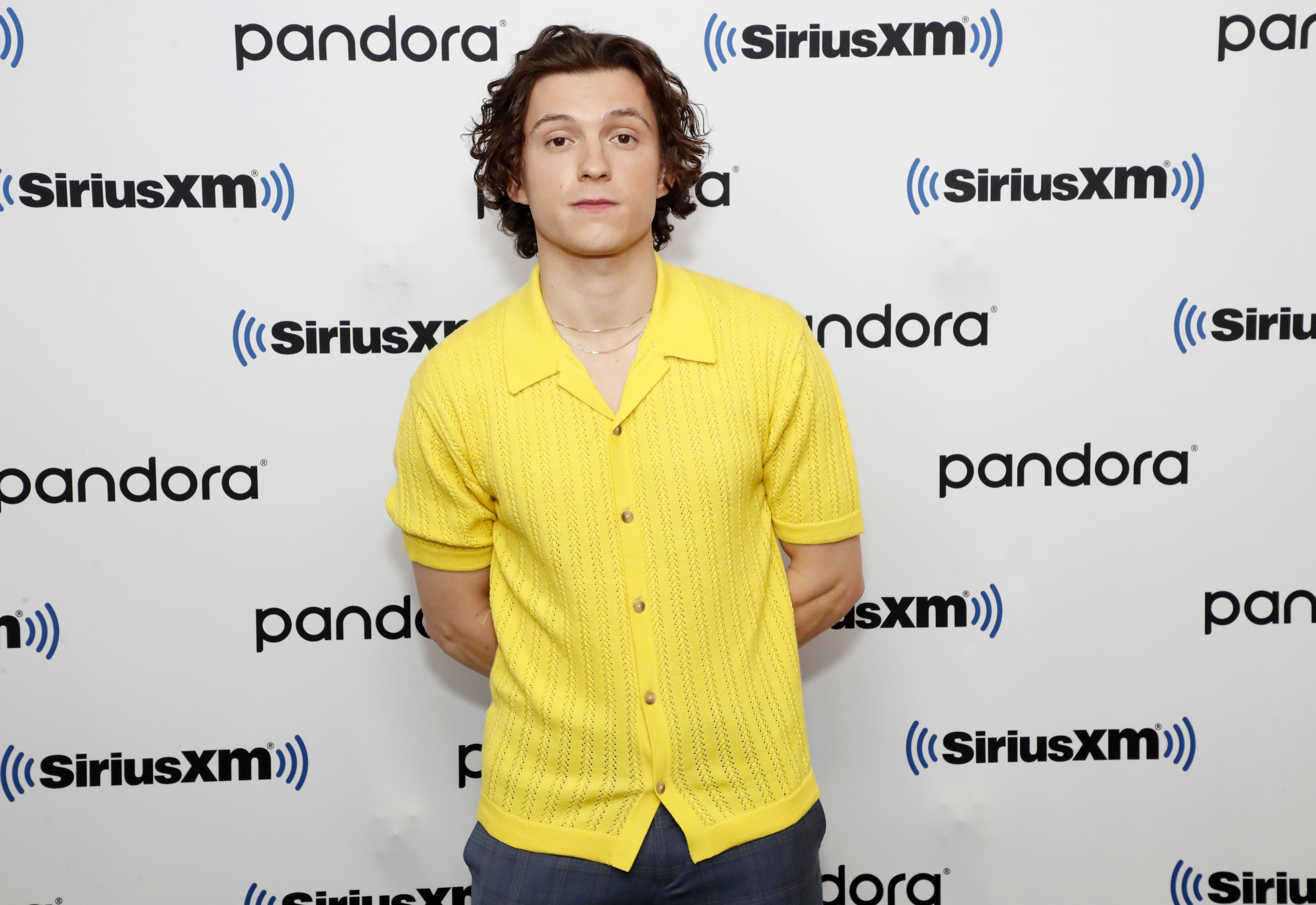 Tom Holland at the SiriusXM Studios in New York City