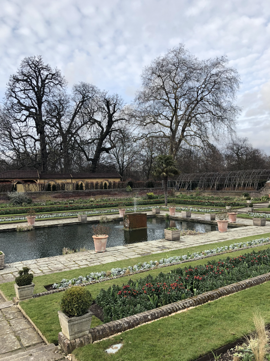 The sunken garden at Kensington Palace