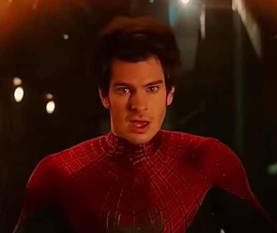 Andrew Garfield makes his entrance as Spider-Man/Peter Parker in &quot;Spider-Man: No Way Home&quot;