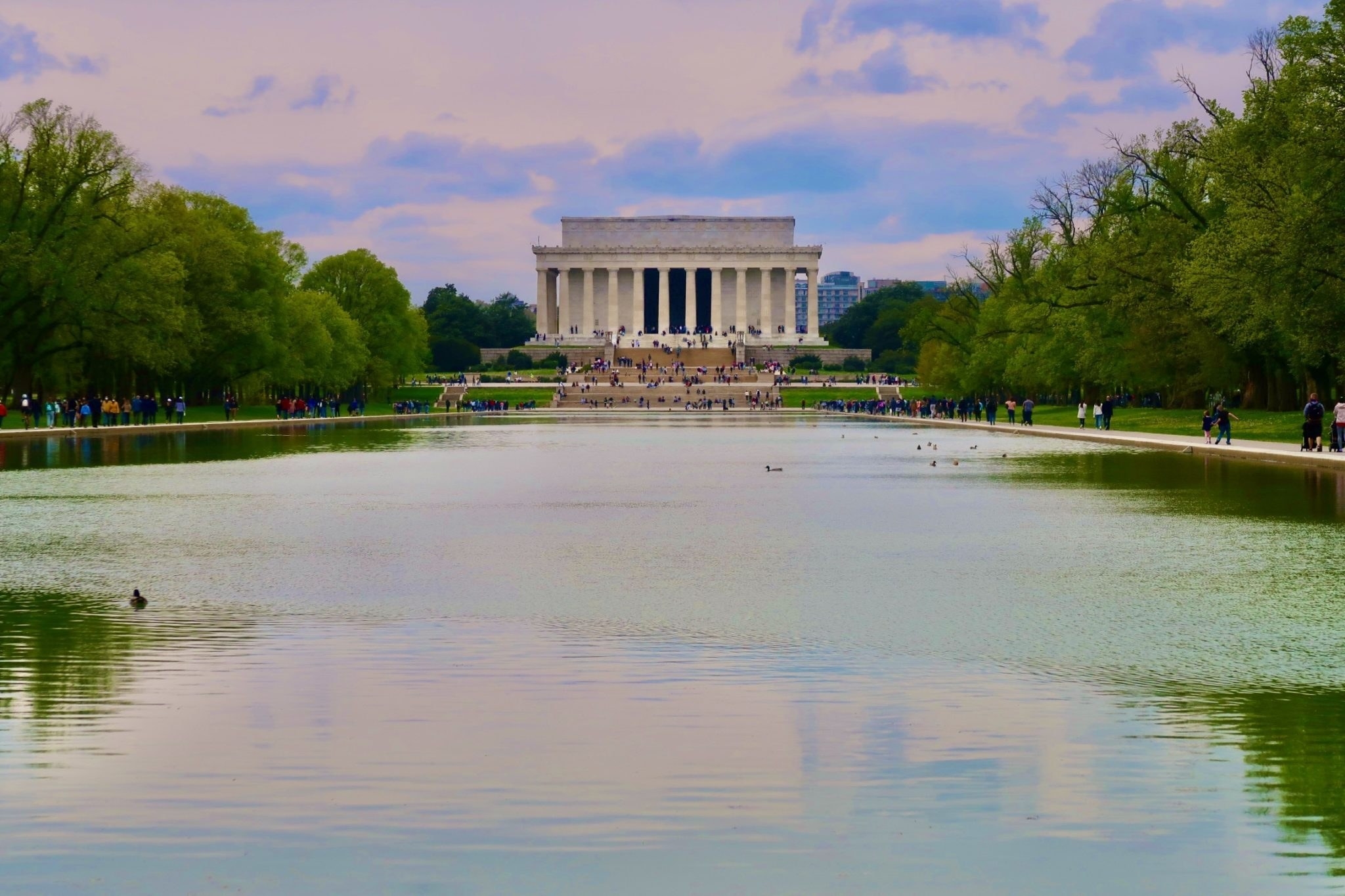 A view of the Lincoln Memorial across the Reflection Pool