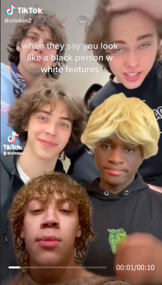 a TikTok screenshot with multiple faces in the shot