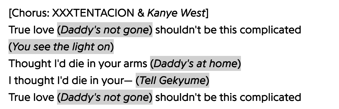 True Love - Kanye West & XXXTENTACION