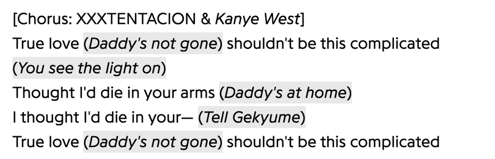 Kanye West, XXXTENTACION - True Love (Lyrics)  True love shouldn't be this  complicated 