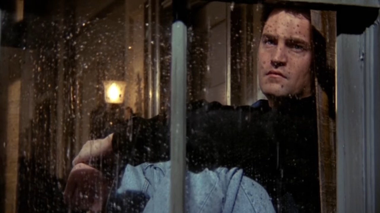 Chandler staring out a rainy window in &quot;Friends&quot;