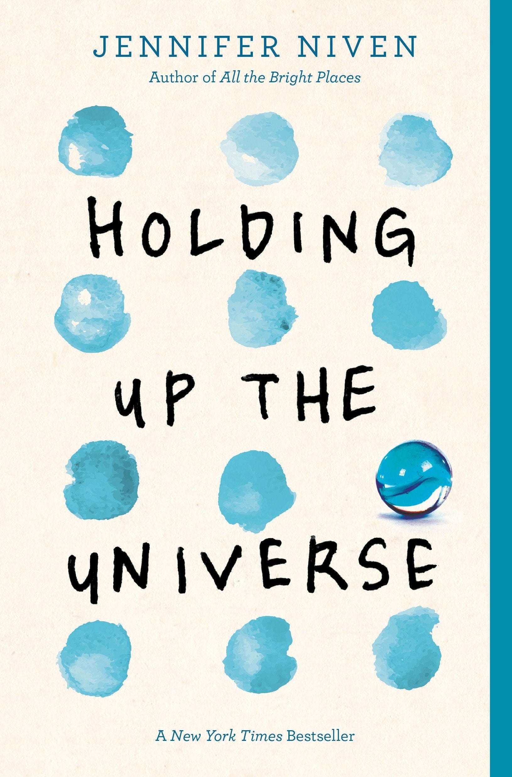Cover shows lines of blue watercolor dots with title text in the center