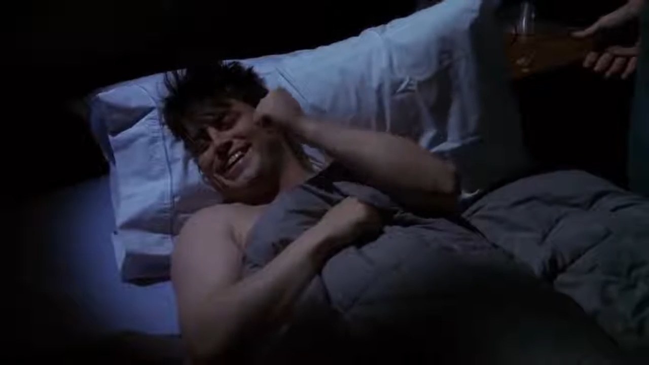 Joey smiling in his sleep in &quot;Friends&quot;