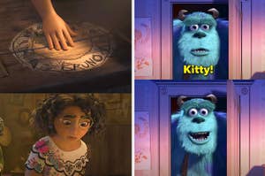 Mirabel discovering Bruno's place setting, and Sulley reuniting with Boo