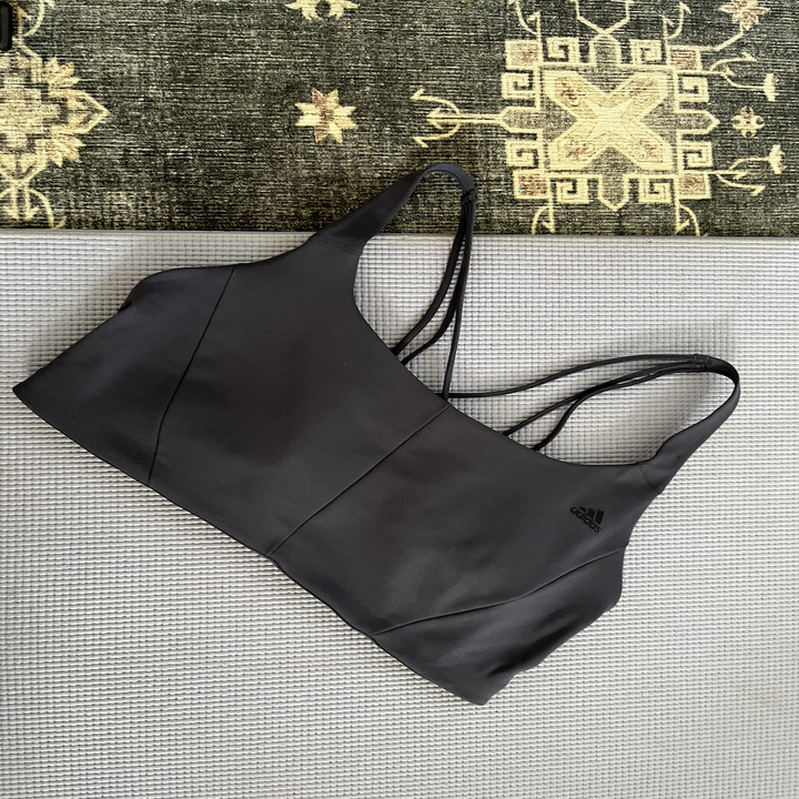 front of sports bra
