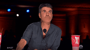 Simon Cowell looking shocked on America&#x27;s Got Talent