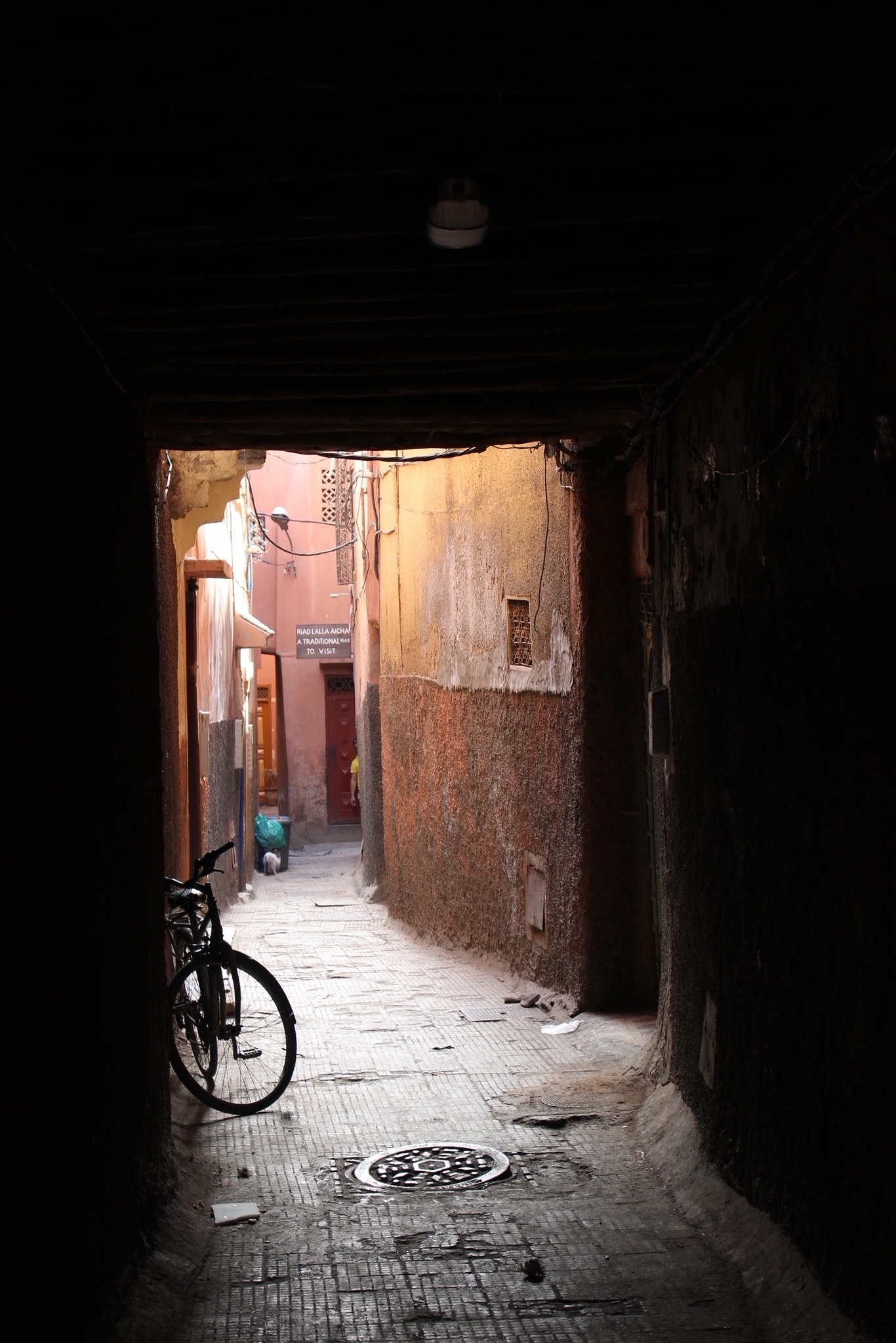 An alleyway in Marrakesh.