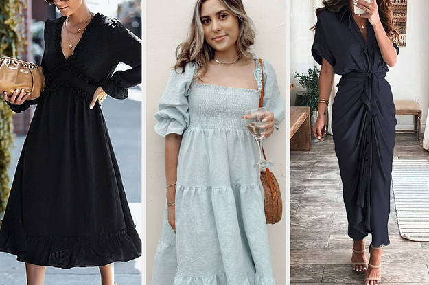 33 Midi Dresses To Pair With Your Favorite Boots This Winter