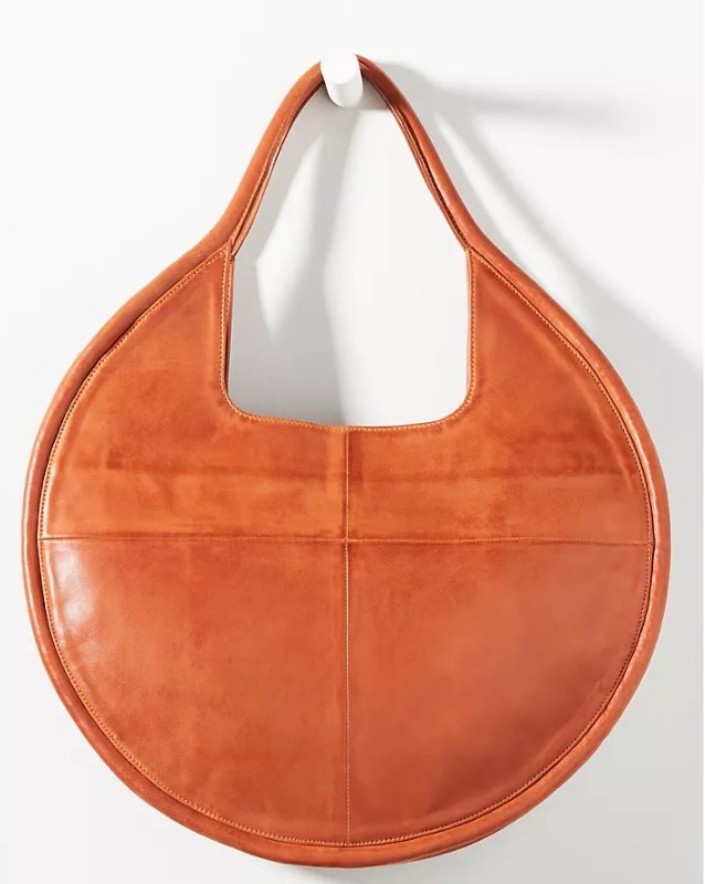 the bag in a burnt orange shade of brown