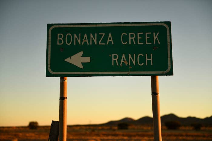 The sign for Bonanza Creek Ranch
