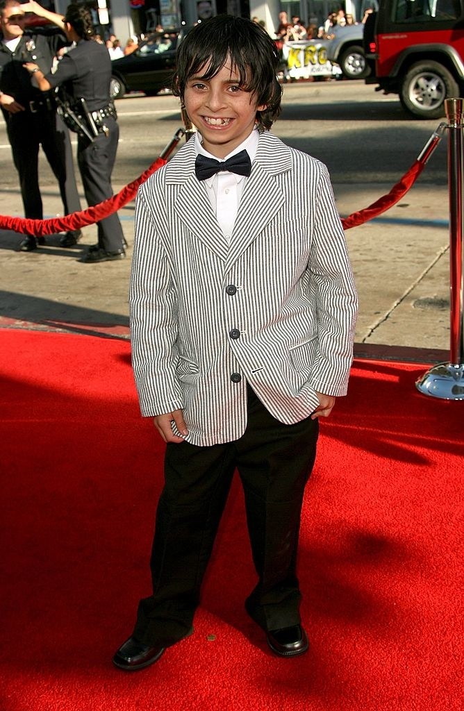 Moises Arias' first red carpet in 2006. 