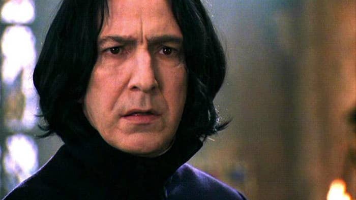 Alan Rickman as Snape in &quot;Harry Potter&quot;