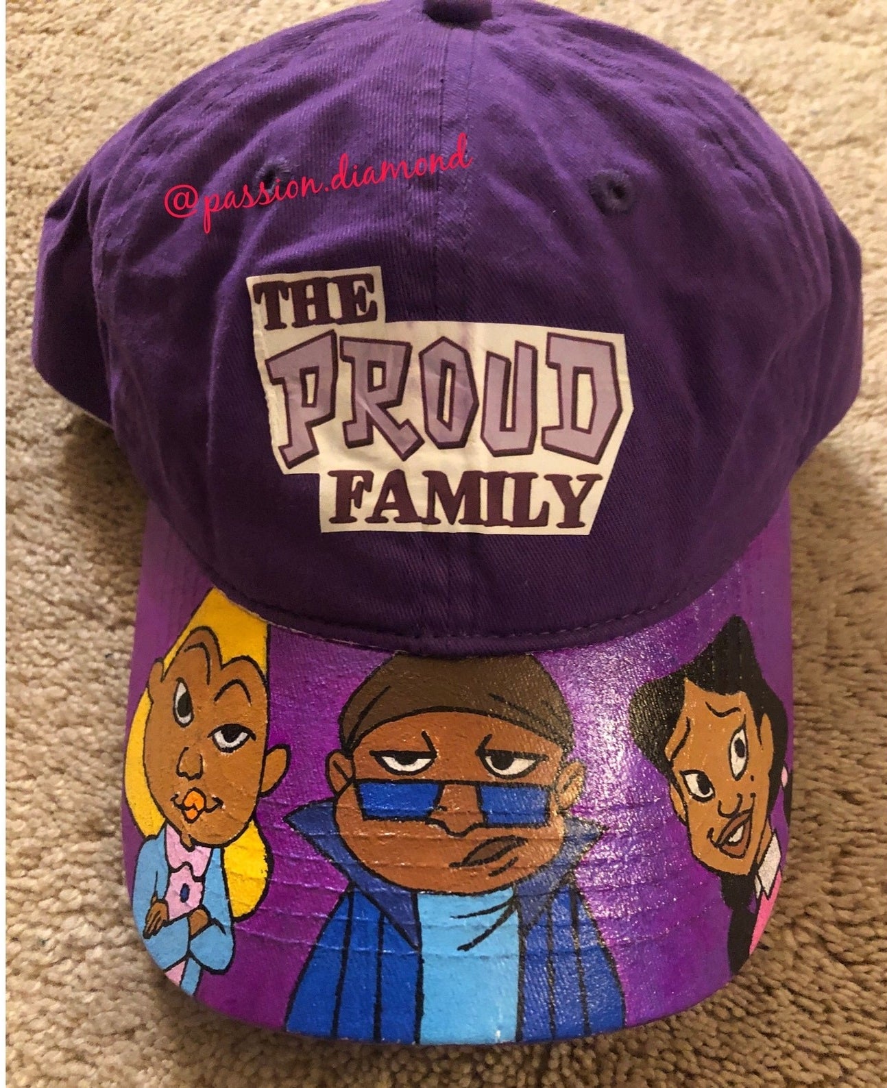 Proud Family hat with Penny, Sticky and Dijonay