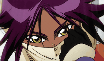 Yoruichi removes her scarf