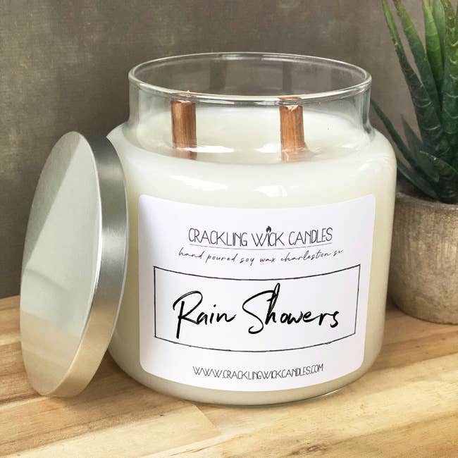 the rain showers candle
