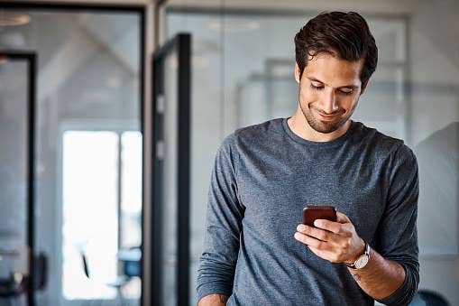 Man on cellphone