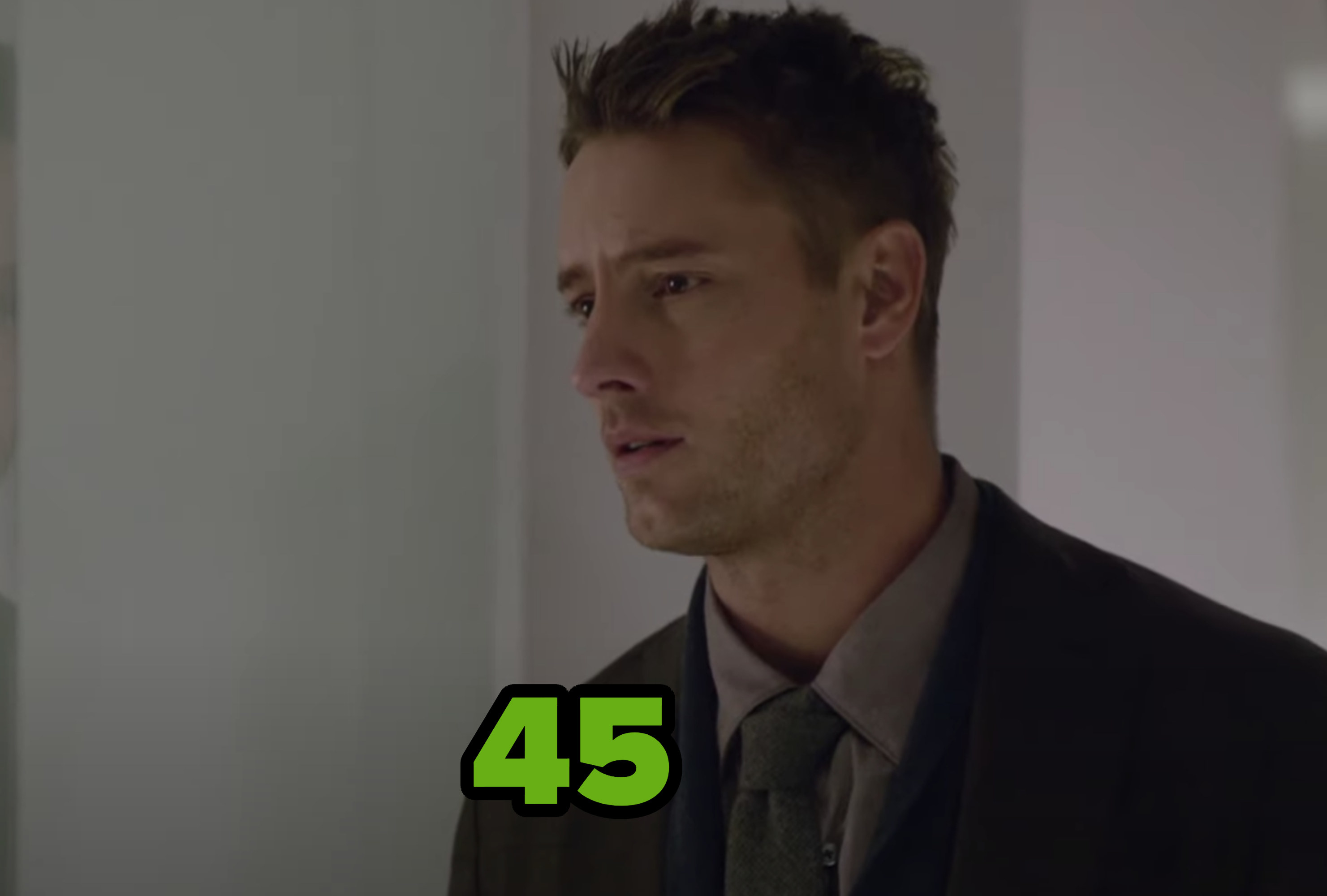 Justin Hartley in a scene from the show