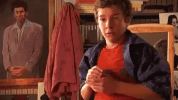 Shia LaBeouf as a startled Louis Stevens on &quot;Even Stevens&quot;