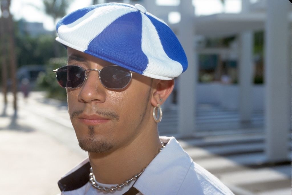 AJ mclean with a spiral hat