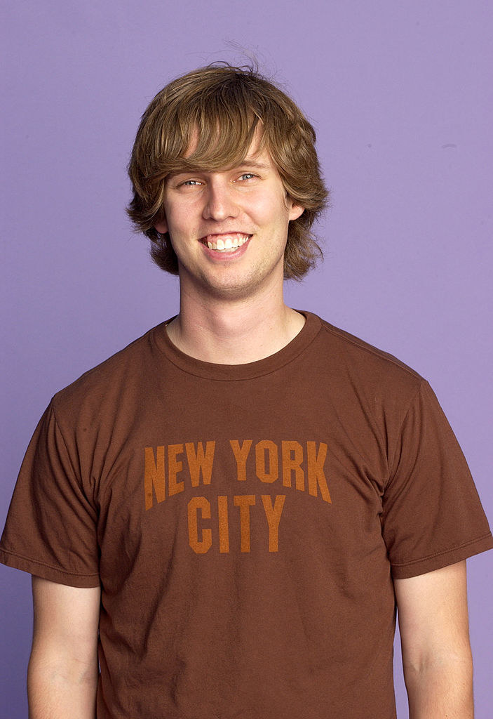 jon heder in a new york city brown shirt